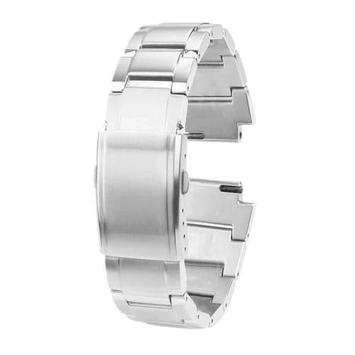 Shop Fit for Casio Fit for G-SHOCK GST-B200 Strap Gstb200 Solid Stainless Steel 24x16mm Watch Band Quick Release Metal Men's Wristband Bracelet (Silve