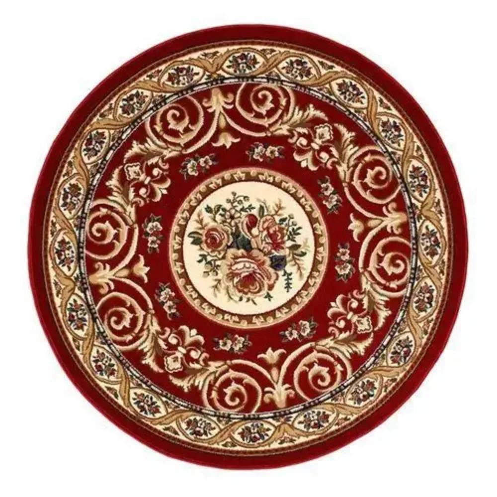 Retro Round Living Room Carpet American Hanging Chair Rugs Bohemia Bedroom Bedside Rug Home Luxury Decoration Sofa Non-slip Mat