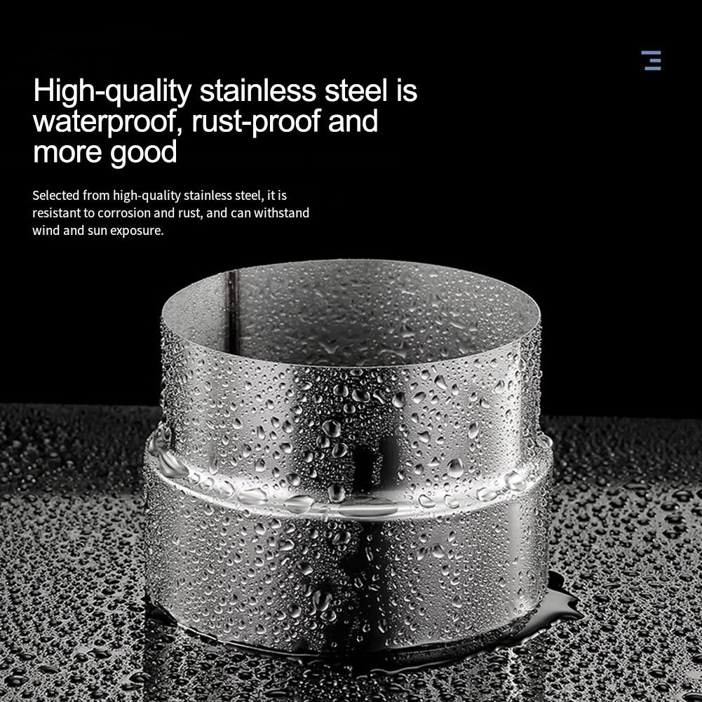 Schornsteinrohr-Reduzierstück Edelstahl Ofenrohr-Komponente zur Durchmesserreduzierung von 120 mm auf 50 mm in Lüftungssystemen