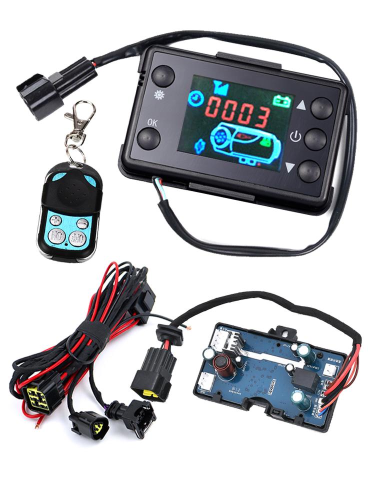12V 24V Air Diesels Air Heater LCD Monitor Switch, Control Board Motherboard with Remote Control For Car Parking Heater Control