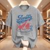 Unisex S Short Sleeve T Shirt Amity Island 1975 Shark Vintage Movie Graphic Print Crew Neck Tee Summer Casual Tops Male Soft Shirt