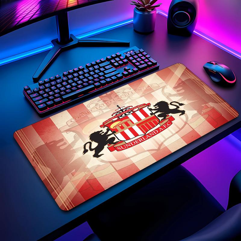 Sunderland Football Pattern Mouse Pad Non?Slip Rubber Base Gaming Mousepad For Desk Office Home