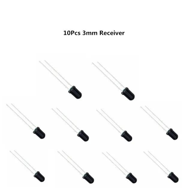 10pairs 3mm 5mm 940nm LEDs Infrared Emitter and IR Receiver Diode Diodes 301A