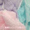 Set of 3 Fine Marshmallow Foam Foam Body Towel Corn Fiber Made In Japan (Pink/Purple/Blue)