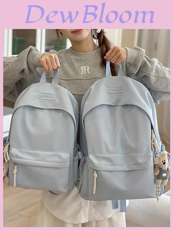 Minimalist Nylon Student Backpack With Design For School And Travel