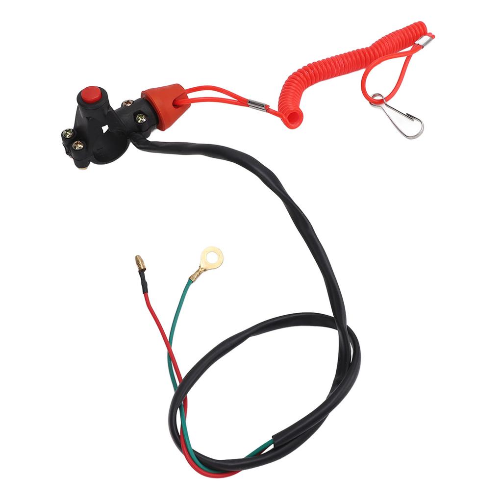 22mm 7 8in Safety Tether Kill Stop Switch for Motorcycle ATV Off Road Vehicles with Tether Lanyard Cord