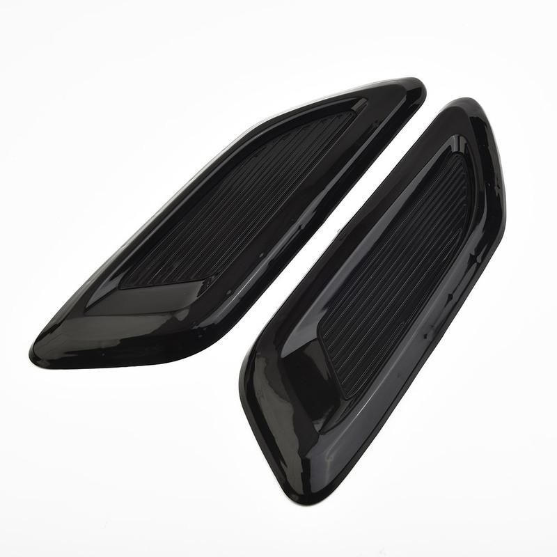 Vehicle Air Flow Intake Hood Scoop Vent Bonnet Decorative Covers with Tape for Center and Side Enhances Car Exterior