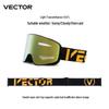 VECTOR Wanketu Magnetic Ski Goggles, Anti-fog, Myopia-Friendly, Helmet-Compatible for Men & Women