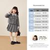 JELLYBABY Girls' Preppy Winter Jacket and Skirt Set