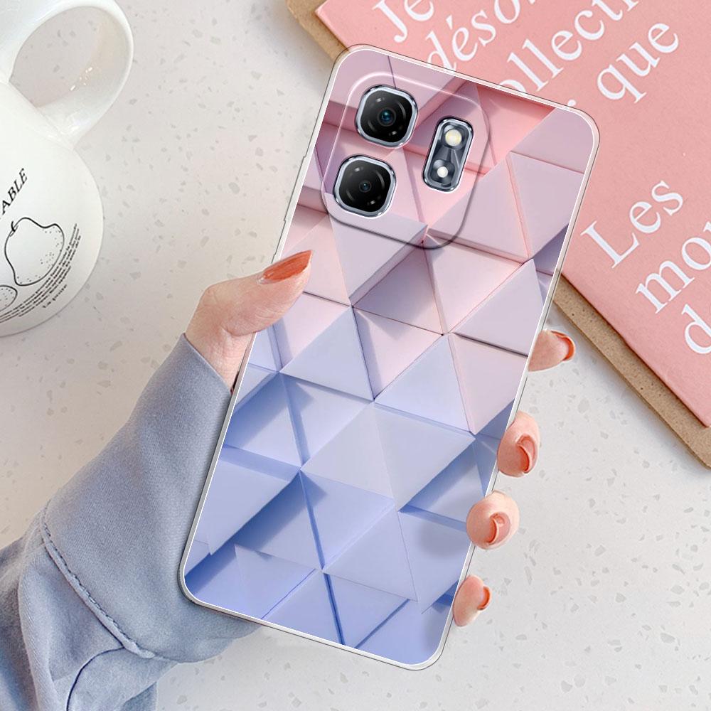 For Infinix Smart 9 Case X6532 Cover Shockproof Clear Soft Silicone TPU Phone Case for Infinix Smart 9 X6532 Printing New Funda