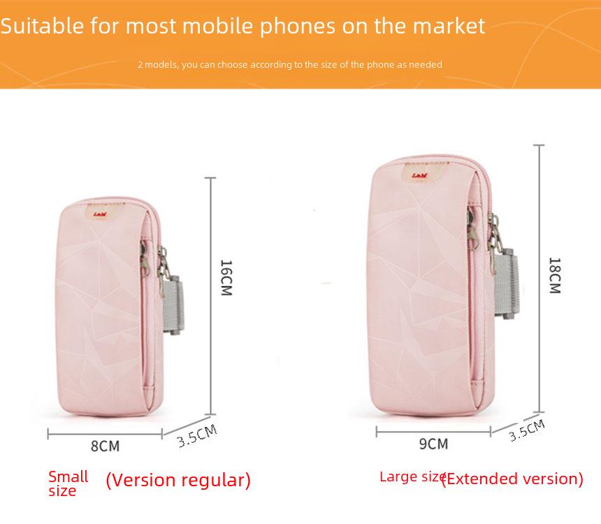 Breathable Running Arm Bag for Mobile Phones - Unisex Fitness Strap