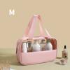 Women PU Cosmetic Storage Bag Portable Travel Wash Bag Fitness Large Capacity Cosmetic Organizer Waterproof Transparent PVC