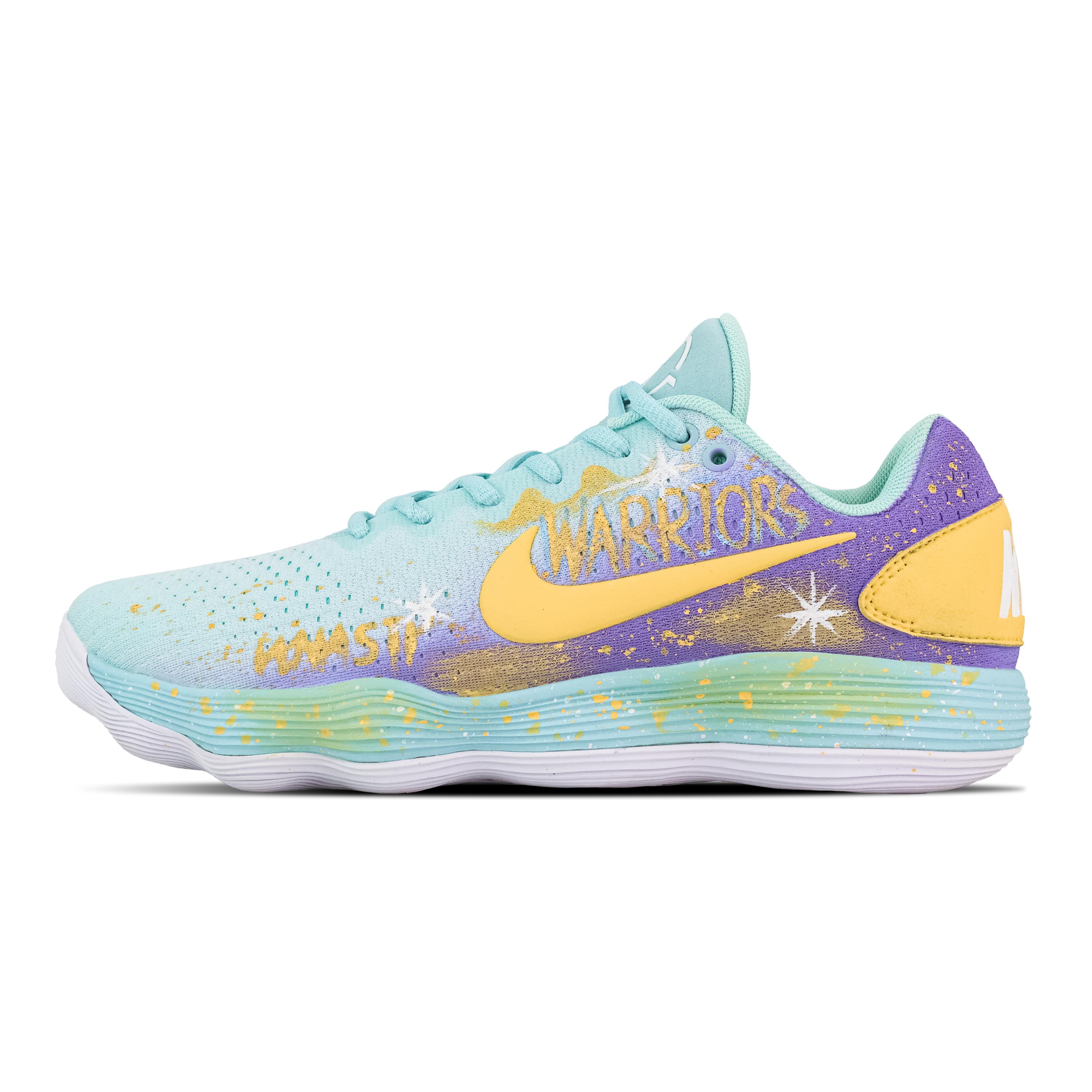 

Nike Hyperdunk 2017 Shooting Stars Cushioning Breathable Coverage Support Low top Basketball Shoes Men s Blue Purple HJ3486-414(Team773-) 46