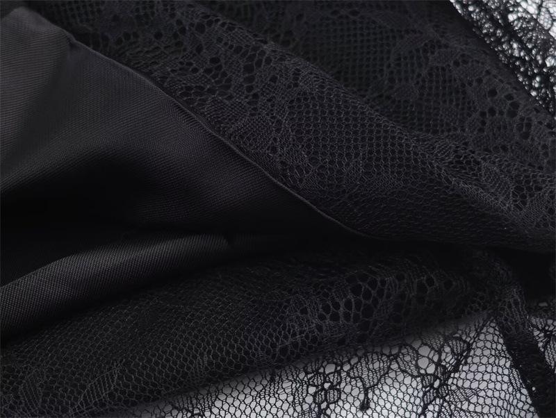 Autumn 2025 Lace Patchwork Suit Dress - European & American Style