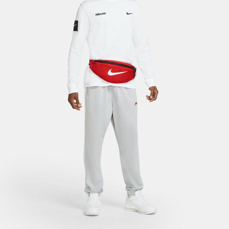 Nike Heritage Polyester Waist Bag Chest Bag Unisex Red Casual DC7343-657