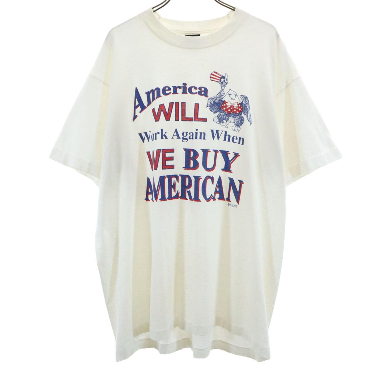 

SCREEN STARS BEST 90-е Сделано в США Старое сообщение Футболка с коротким рукавом Мужская Б/У