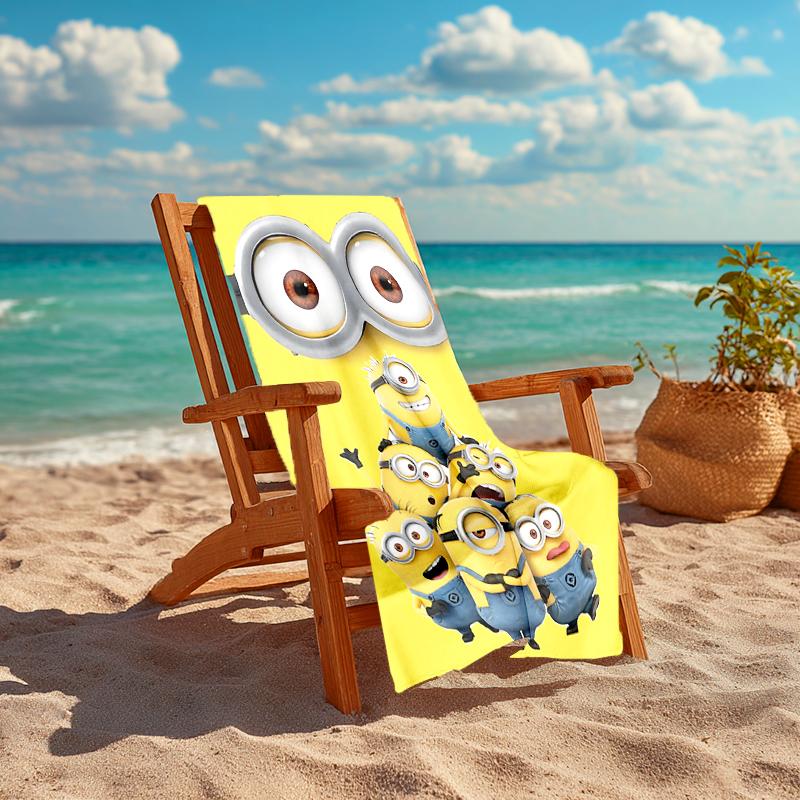 1Pc Despicable Minions Teamwork Beach Towel Quick Dry Multiuse For Beach Pool Gym Yoga Home Travel Christmas Halloween Xmas Gift G1142