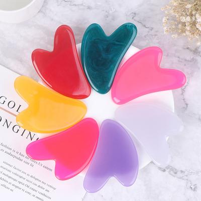 Gesichts-Gua-Sha-Brett Gesichtsschaben Schabplatte Gesicht Körper Massagegerät Heiß