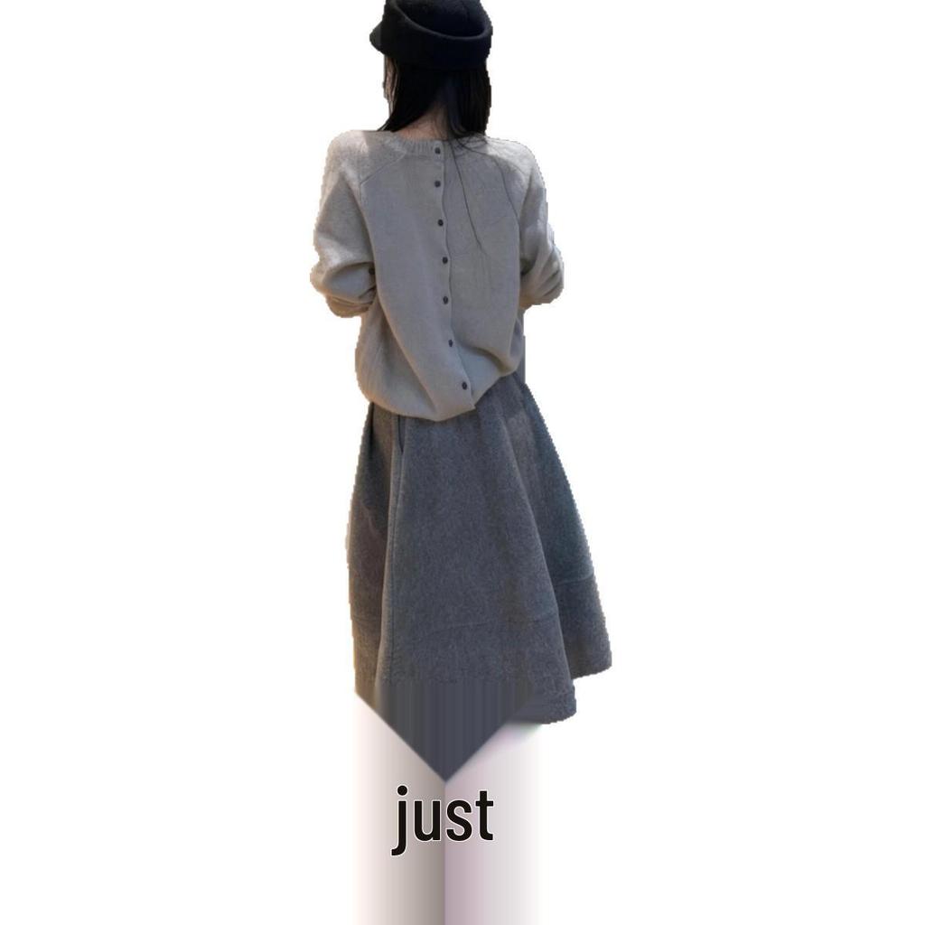 Boss's Pick: 2025 Petite Elegant Slimming 3D A-Line Wool-Blend Midi Skirt for Women – Perfect for Autumn/Winter.