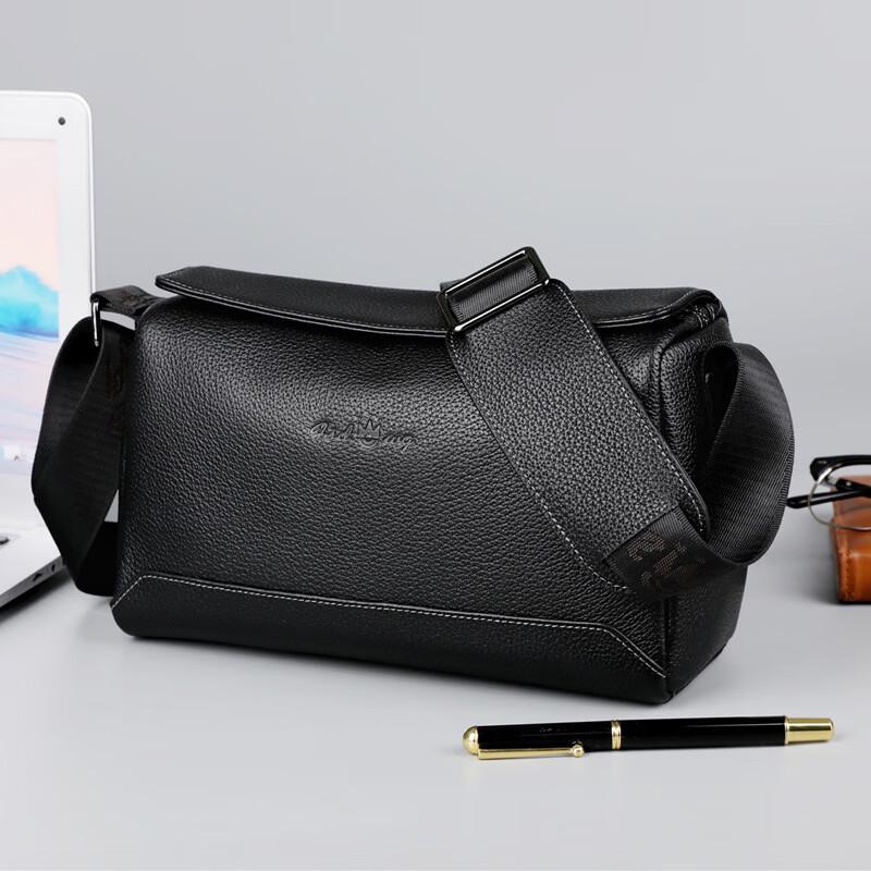 Pánská kožená crossbody taška přes rameno Li Shen