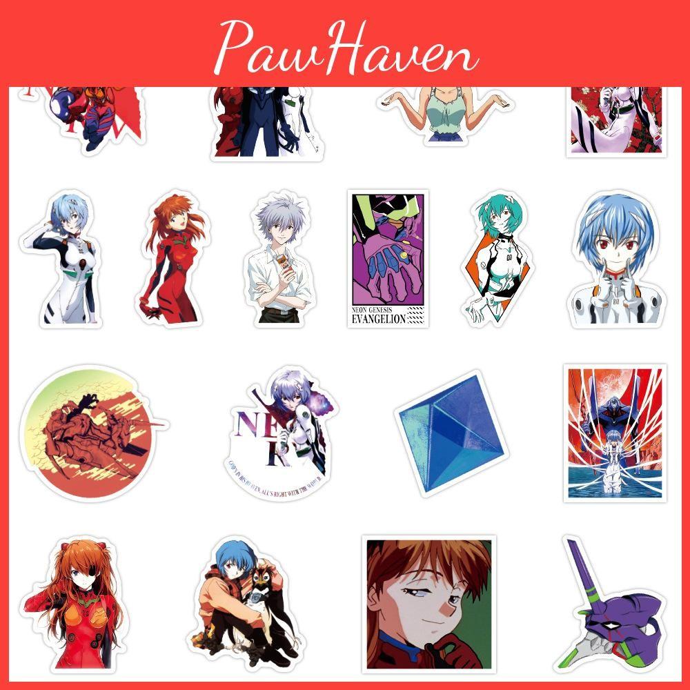 Neon Genesis 50pcs Evangelion Novel Vinyl Waterproof Stickers For Bottle Water