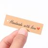 Ornament Enclose 10M Strings Kraft Paper Thank You Hanging Tags “Merci” Labels Handmade With Love