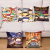 Cartoon S-South-h P-Park-k Pillow Case Square Pillow Bedroom Sofa Leisure Comfort Cushion Car Living Room Home Decoration