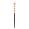 Nakano Chopsticks Coated Dishwasher Safe Natural Wood 23cm Gold White Tenmaru Kichijo Non-Slip Easy Grip Wakasa Japanese Made Japan