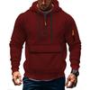 Trendy Innovative Sweatshirt Autumn and Winter Men's Fleece Loose Large Pocket Large Zipper Hoodie