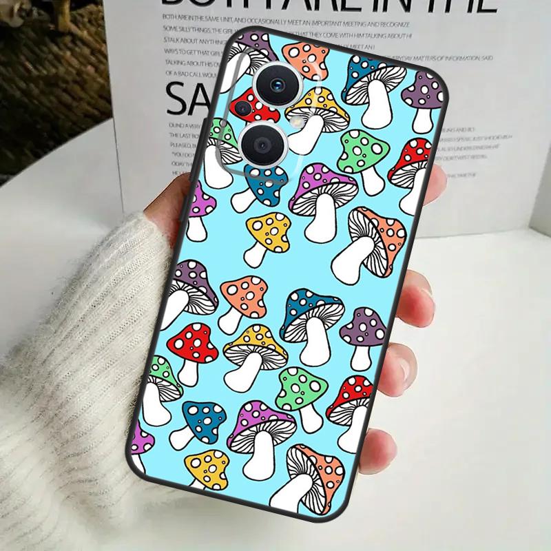 Psychedelic Mushrooms Florals Phone Case For OPPO Reno 8T 14F 13 F 12 11 10 14 Pro 7 8 Lite OPPO Find X8 X6 X5 X9 Pro Cover
