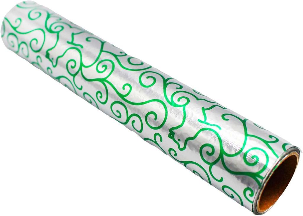 Artnap Aluminum Wrapping Paper for Rice Balls, Absorbs Moisture to Prevent Stickiness and Dryness, Arabesque & Shiba Inu Pattern, Set of 4, 20cm Wide