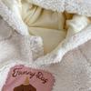 Children's 2025 Winter Hooded Fur Sweater: Cute Girls' Korean Style Thick Pullover with Patch Applique.