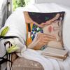 The Kiss By Gustav Klimt Square Pillowcase Pillow Cover Polyester Cushion Decor Comfort Throw Pillow for Home Car