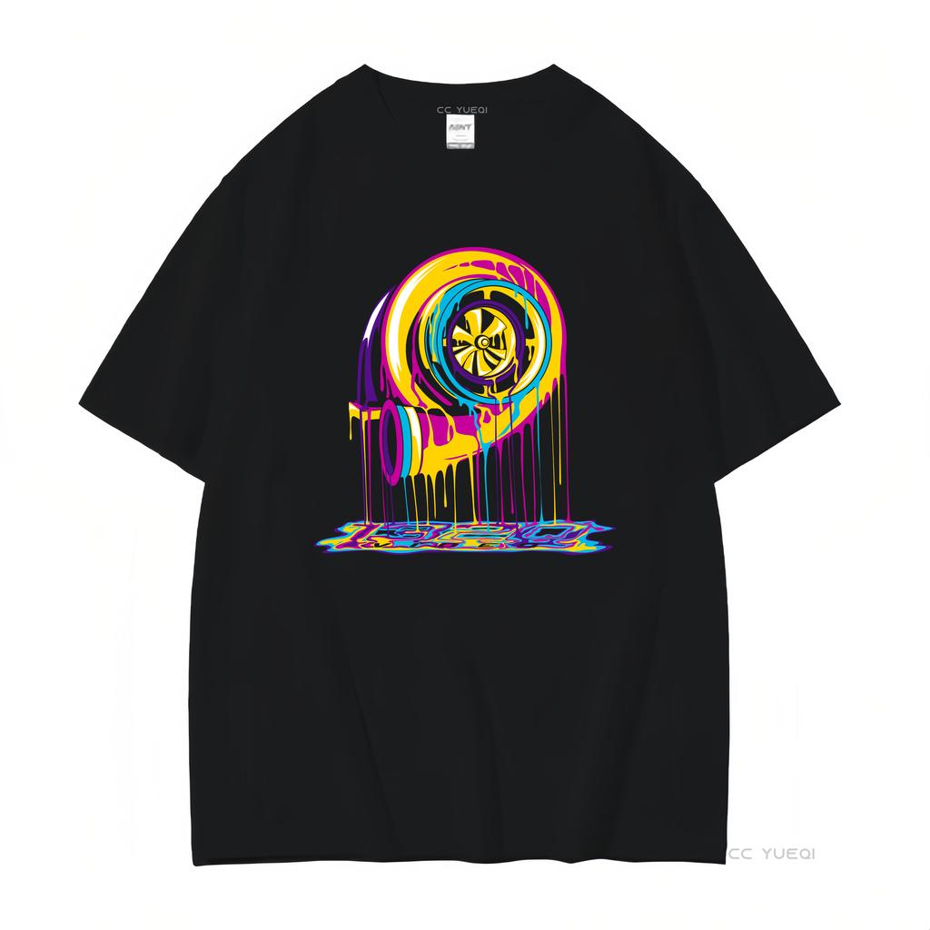 T Shirt Turbo Drip Video Summer Of BoosT Vintage Washed Fashion Stylish Top For Everyday Wear Homme Comfortable Unisex