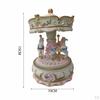 Classical Music Box Rotating Clockworek Musical Lights Twinkling Resin Collectibles Mechanism DIY