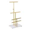Jewelry Holder Stand 3 Tier Necklaces Earrings Bracelets Rings Metal Display Organizer with Tray