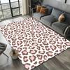 Kristall-Samt Leopardendruck Teppich für Schlafzimmer Wohnzimmer Heimdekoration Teppiche Matte Rutschfeste Matte Teppich für das Bett