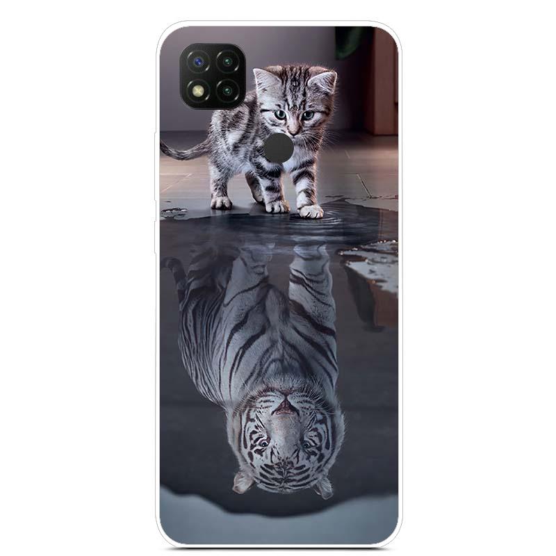 Cute Art Line Daisy Case For Xiaomi Redmi 9C Phone Case Slim Tpu Back Cover For Xiaomi Redmi 9C 9 C NFC Funda PocoC3 Soft Bumper