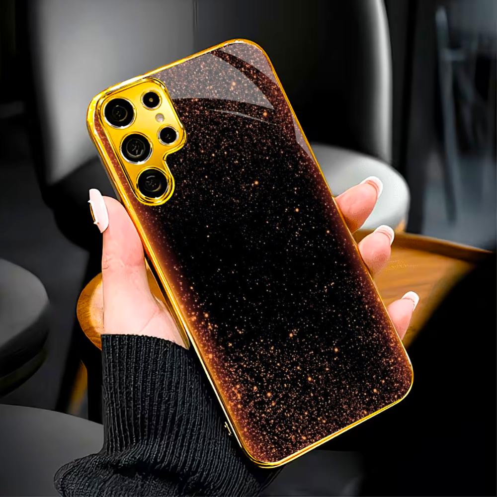 Pink gold faddish cellphone new Bestseller model PhoneCase Glass PhoneCase for Samsung Galaxy S26 S25 S24 S23 S22 FE,Ultra,Plus