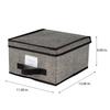 Stackable Plastic Storage Box with Lid and Label Window Clothing and Keepsake Organization Ideal Closet Bedroom Use