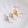 1 Piece Fastener Connector Clasps Locks 18K Gold Plated Brass Inlaid Zircon Pearl End Clasps For Jewelry Diy Bracelet Necklace