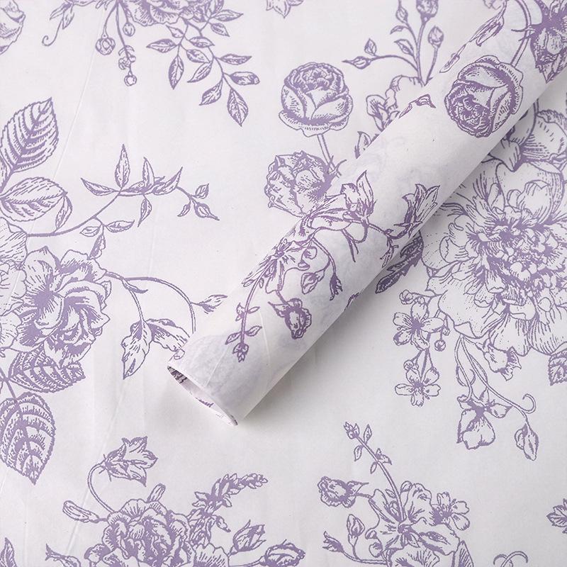 Exklusives florales Seidenpapier zum Einwickeln und Auslegen