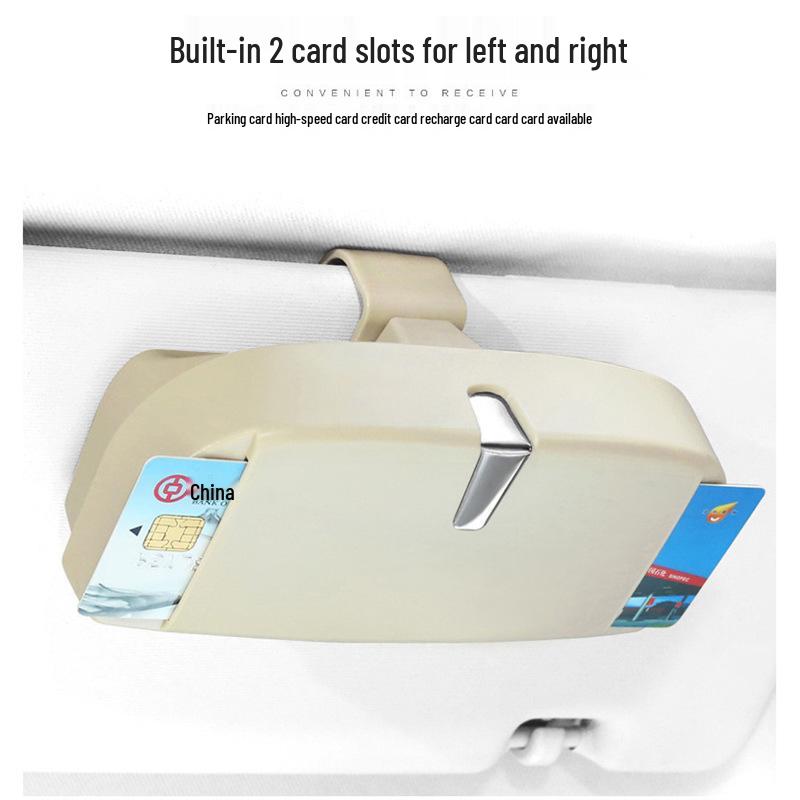 

Multifunctional Car Visor Glasses Holder & Card Clip