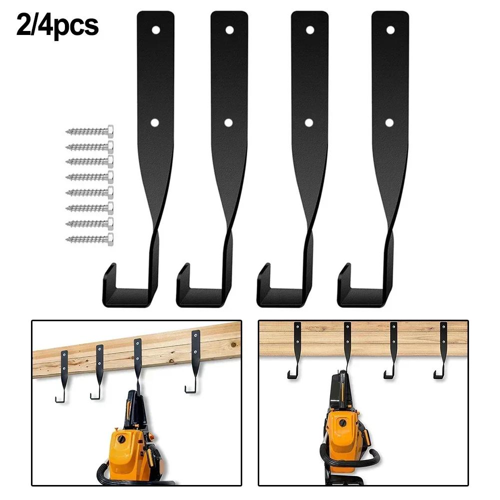 2/4Pcs Heavy Duty Chain Saw Bracket Set Storage Rack Chainsaw Stand Wall Mounted Hanger Multi-purpose Storage Rack