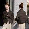 Fashion, fashion, new cotton-padded clothes, short foreign-style jackets, new autumn and winter cotton-padded clothes, black beige and pink thick.