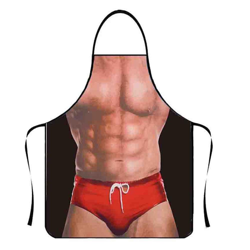Apron Kitchen Funny Creative Cooking Grilling Baking Women Props Party Personalized Sexy Dressi Z2N2