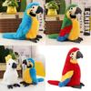 Macaws Plush Toy With Short Pile Fabric For Kids Educational Playroom Decor