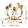Decorative Iron Candelabra for Office And Bathroom with Pillar Candle Holder