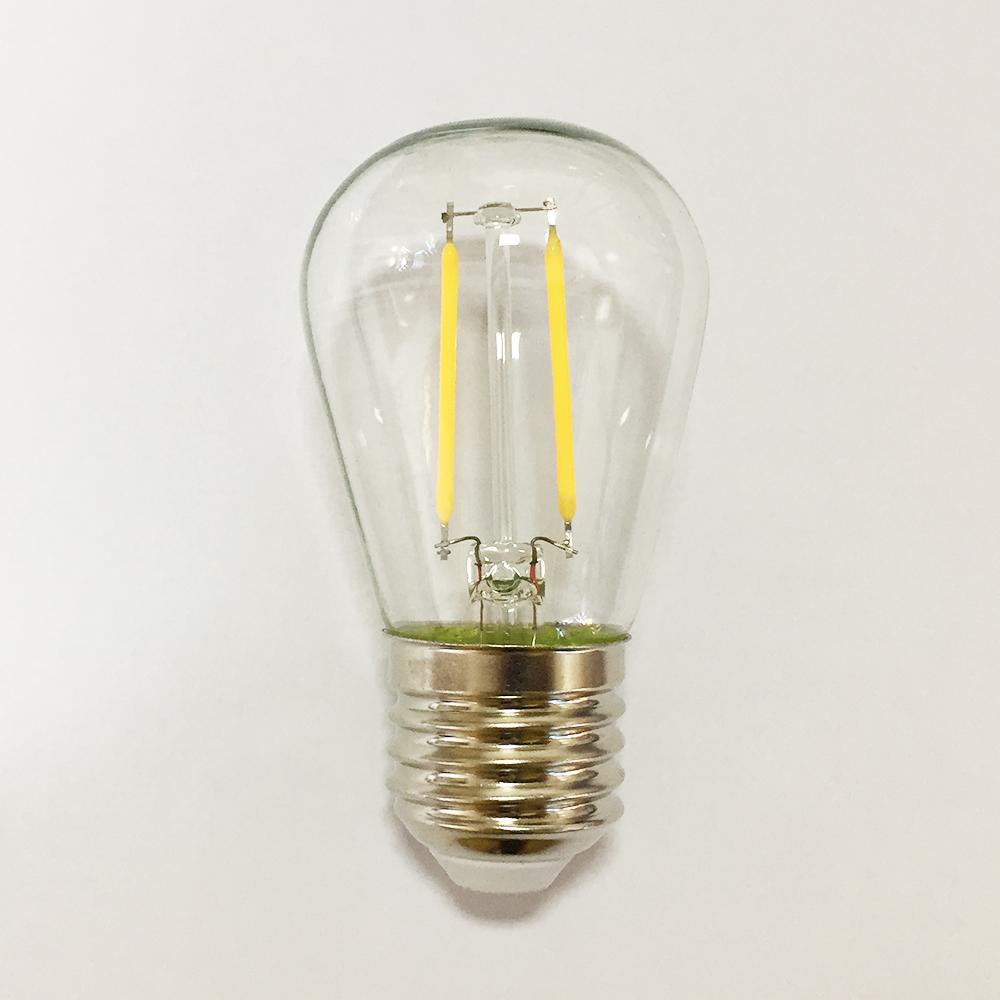 S14 E27 1W 2W LED Filament Light Bulb Energy Saving Lamp for Garden String Lights Retro