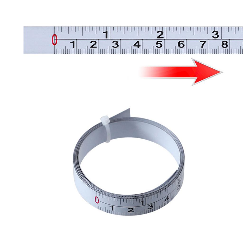 Tape Measure Inch & Metric Double Scale Ruler Metal Self-Adhesive Measuring Tape